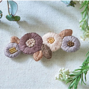 k.omono fioret hair accessory 刺しゅうキット Piece