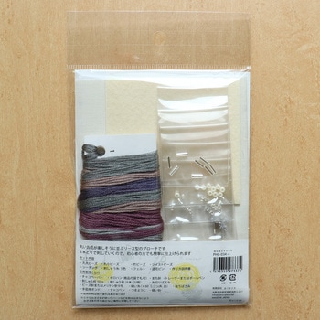 k.omono fioret wreath brooch 刺しゅうキット Piece
