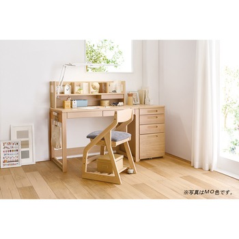 BEENO  デスクシェルフ 幅104.4cm 木製 小引出1杯 コイズミファニテック