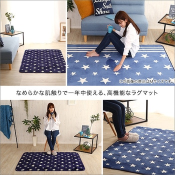 マイクロファイバー・デザインラグマットSSサイズ(100×140cm)洗えるラグマット 【WASHFA】 ホームテイスト
