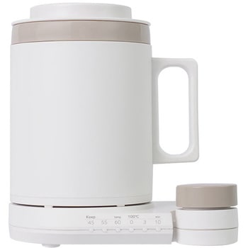 本格白湯も飲み物も「沸かして飲めるマグケトル」ホワイト サンコー(電子機器)