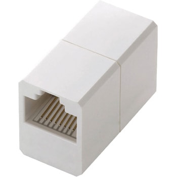LANケーブル 延長コネクタ Cat6 RJ45 中継コネクタ マグネット固定 ギガビット対応 コンパクト エレコム