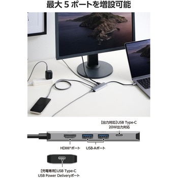 USB-C ドッキングステーション 85W PD充電 4K HDMI 高速転送 ハブ USB 3.2 MacBook/iPad/Windows等対応 エレコム