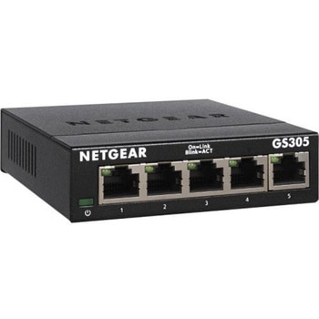 NETGEAR GS305-300JPS アンマネージスイッチングハブ 5ポート 卓上型コンパクト ギガビット 静音ファンレス 省電力設計 - NETGEAR