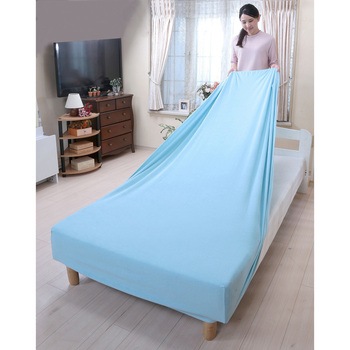 綿100%やわらかタオル地のびのびシーツ同色2枚組 ファミリー・ライフ