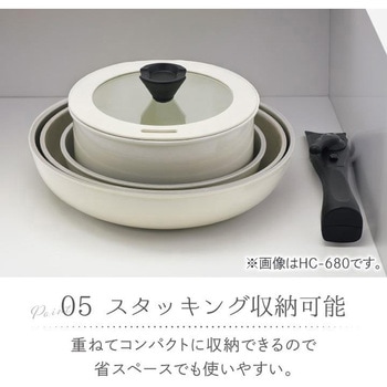 トルティーノ IH対応クックウェア4点セット パール金属