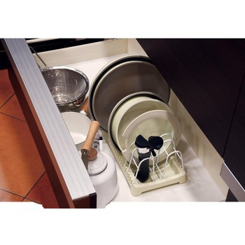 トルティーノ 引き出し用クックウェア収納ラック パール金属