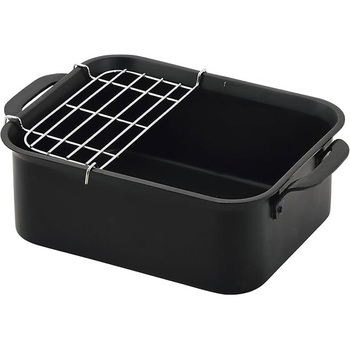 ワイドなIH対応鉄製長方型天ぷら鍋(アミ付) パール金属