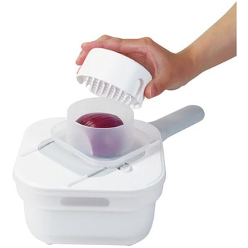 Simplice 3プレート野菜調理器ザル・ボウルセット パール金属