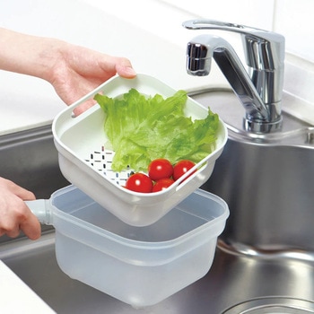 Simplice 3プレート野菜調理器ザル・ボウルセット パール金属