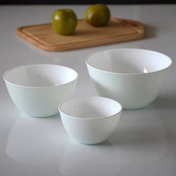 ララシャイン 抗菌耐熱カラーボウル(クリアグリーン) パール金属