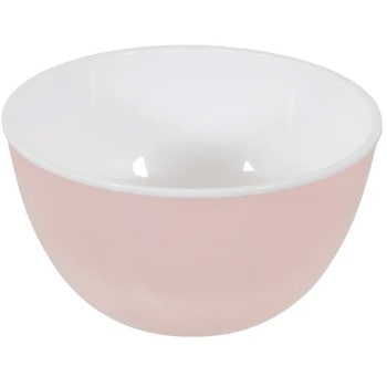 ララシャイン 抗菌耐熱カラーボウル(クリアピンク) パール金属