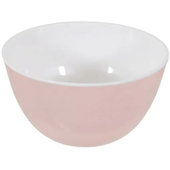 ララシャイン 抗菌耐熱カラーボウル(クリアピンク) パール金属