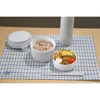 ホームレーベル 保冷剤付ランチボックス600 パール金属