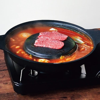 ふっ素樹脂加工アルミ鋳物製焼きしゃぶ鍋 - パール金属