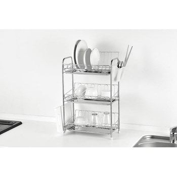 シエラ ステンレス製3段式水切りバスケット<スリム> パール金属