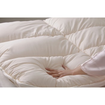 まるで低反発のような風合いとやわらかさ ボディメモリーオーバーレイ(サイズ：シングル=100x200cm) ルナール