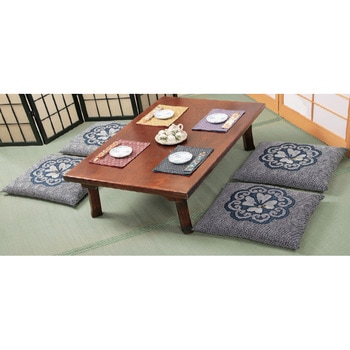 <日本製>小紋柄座布団カバー同色5枚組 ファミリー・ライフ