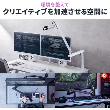 マイクアーム ロープロファイル対応 サンワダイレクト