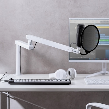 マイクアーム ロープロファイル対応 サンワダイレクト