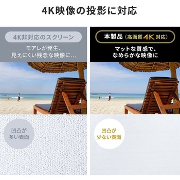 プロジェクタースクリーン 床置き式 超短焦点対応 サンワダイレクト