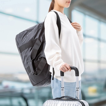 キャリングバッグ リュックタイプ 折りたたみボストン サンワダイレクト