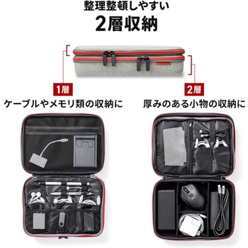 ポーチ トラベル セミハード サンワダイレクト