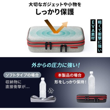 ポーチ トラベル セミハード サンワダイレクト