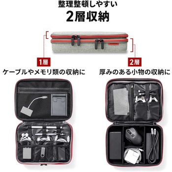 ポーチ トラベル セミハード サンワダイレクト