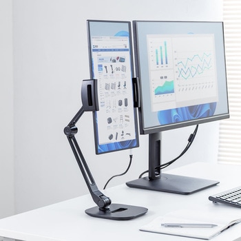 スタンド モバイルディスプレイ用 アーム サンワダイレクト