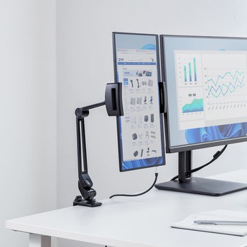 スタンド モバイルディスプレイ用 クランプアーム サンワダイレクト