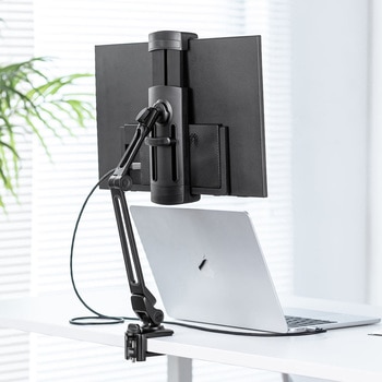 スタンド モバイルディスプレイ用 クランプアーム サンワダイレクト