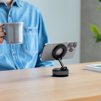 ホルダー Magsafe取り付け 手動真空吸盤 サンワダイレクト