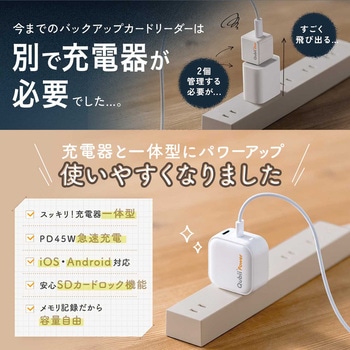 カードリーダー iPad/iPhone/Android用 バックアップ用 サンワダイレクト