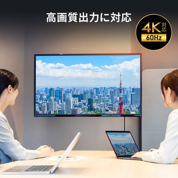 変換ケーブル USB TypeC-HDMI サンワダイレクト