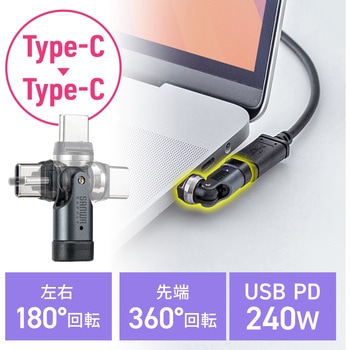 USB TypeCアダプタ USB2.0 変換用 サンワダイレクト