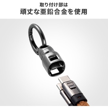 USB TypeCケーブル 充電専用ストラップ型 PD240W対応 サンワダイレクト