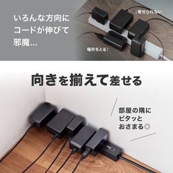 電源タップ  スリムタップ PD33W対応 サンワダイレクト