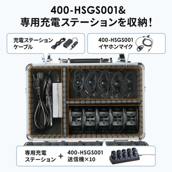 キャリングケース ワイヤレスガイド用 アルミ サンワダイレクト