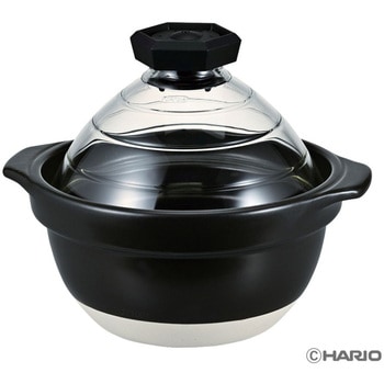 フタがガラスのご飯釜 HARIO
