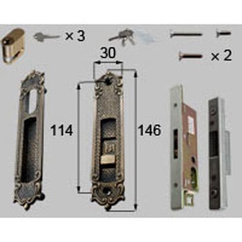 引き分け出合錠 LIXIL(新日軽) 引戸錠 【通販モノタロウ】
