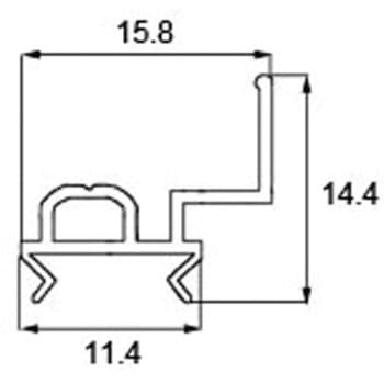 網戸戸当たり - 新日軽(LIXIL)