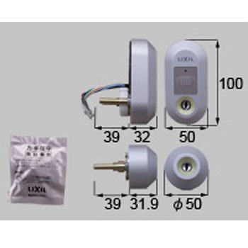 タッチ付シリンダ錠セット簡易電気 TOSTEM(LIXIL)