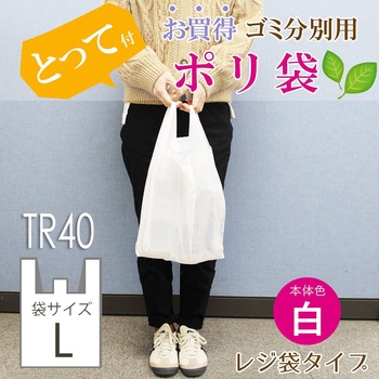 とって付お買い得ゴミ分別用ポリ袋 100X3P TR40 ハウスホールドジャパン