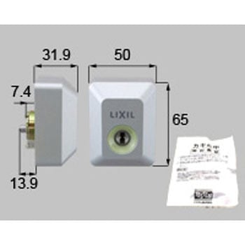玄関ドア用シリセットWキー1ロックグレー上 - TOSTEM(LIXIL)