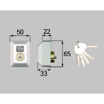 玄関ドア用交換用シリンダーグリップ グレー上 TOSTEM(LIXIL)