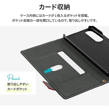 Xperia 1 V 薄型・軽量PUレザー手帳ケース 「Twoal W」 マグネット仕様 スタンド機能 - PriQ