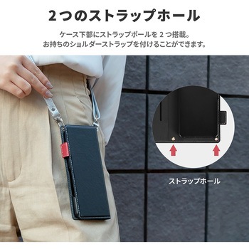 Xperia 10 V 薄型・軽量PUレザー手帳ケース 「Twoal W」 マグネット仕様 スタンド機能 PriQ