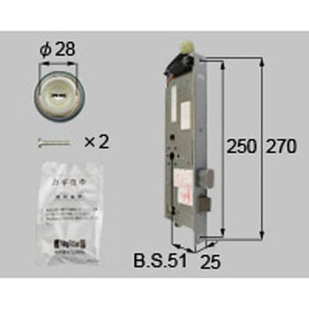 交換用シリンダー164用 TOSTEM(LIXIL)