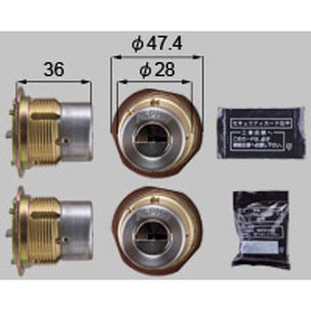 交換用シリンダーアルファFB2ロック1504用 - TOSTEM(LIXIL)